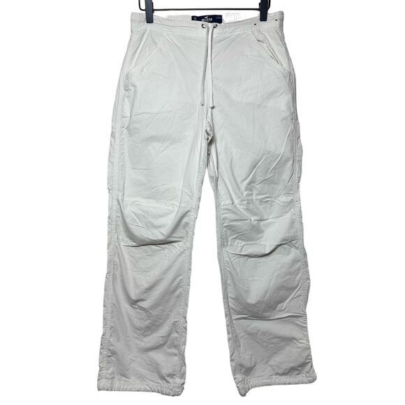 Hollister ULTRA HIGH RISE BAGGY PANTS in White Size XS Short - Picture 6 of 14